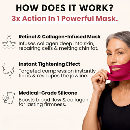 Jawglow collagen mask